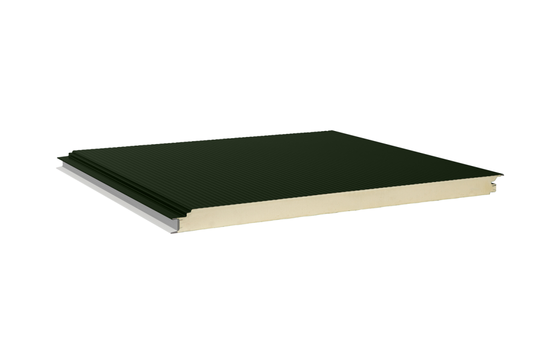 Gevelpaneel - 60 mm - Agricoating - Groen Glans